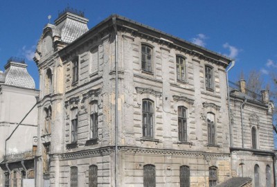 Vue extérieure de la synagogue de la ville de Grodno