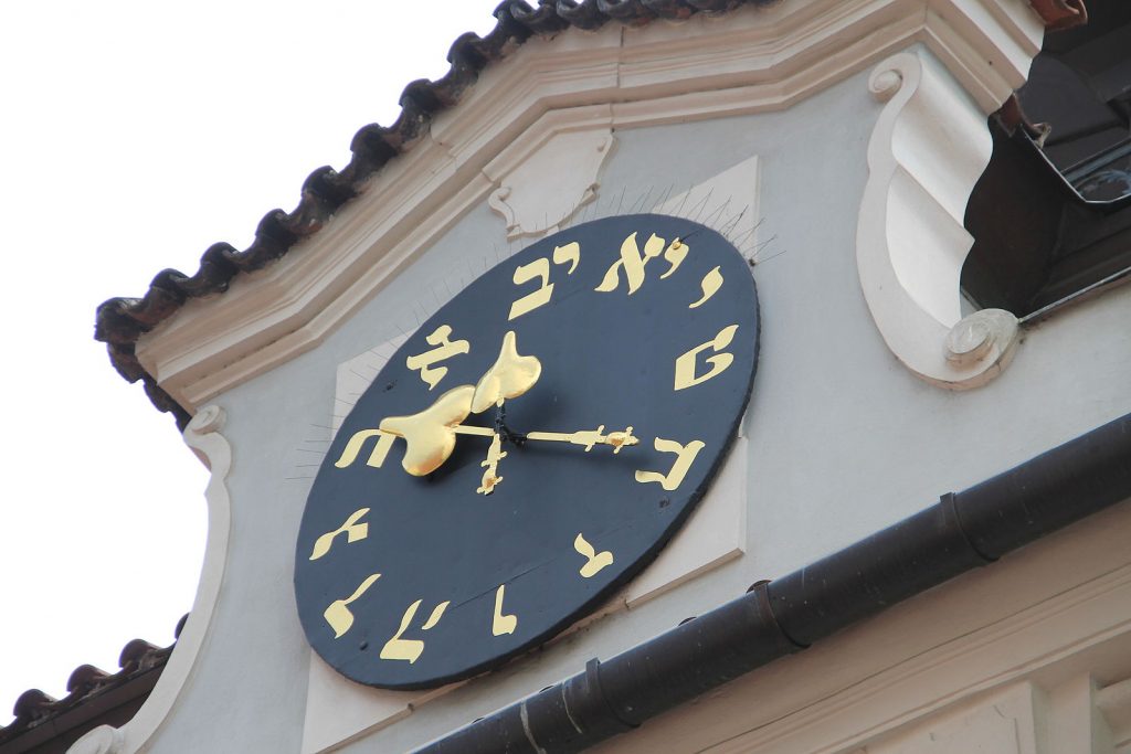 Horloge de Prague aux caractères hébraïques