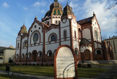 Vue extérieure de la synagogue de Subotica