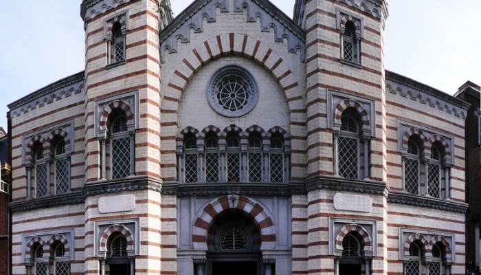 Vue extérieure de la Synagogue de Liège