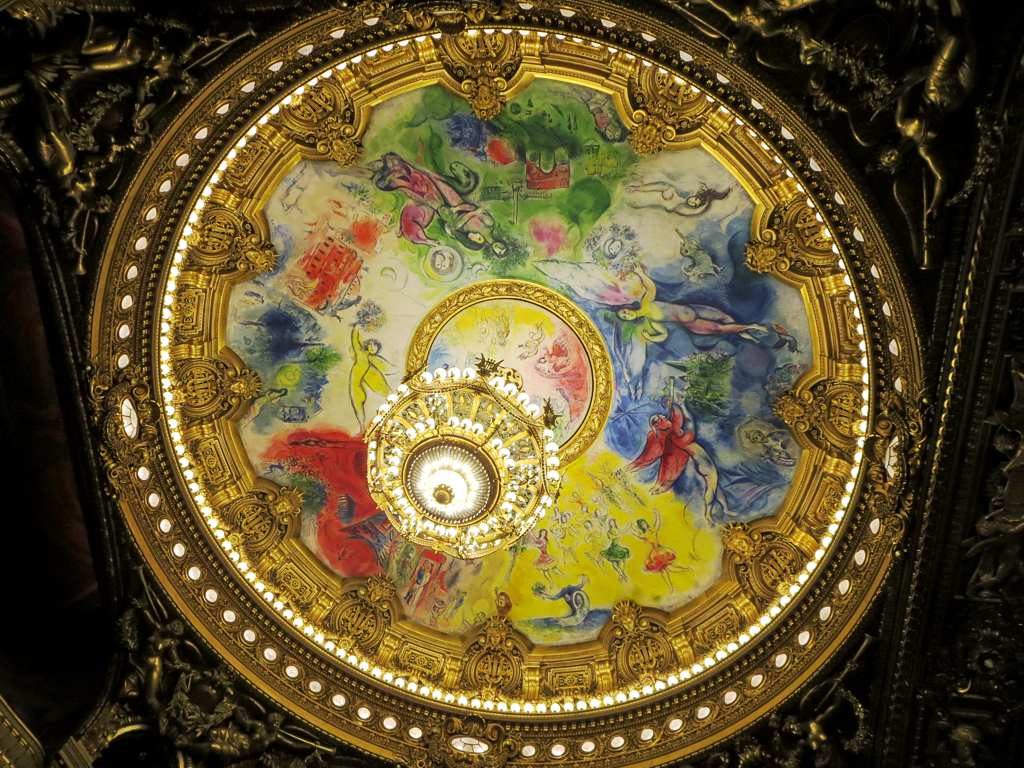 Plafond de Chagall à l'Opéra de Paris