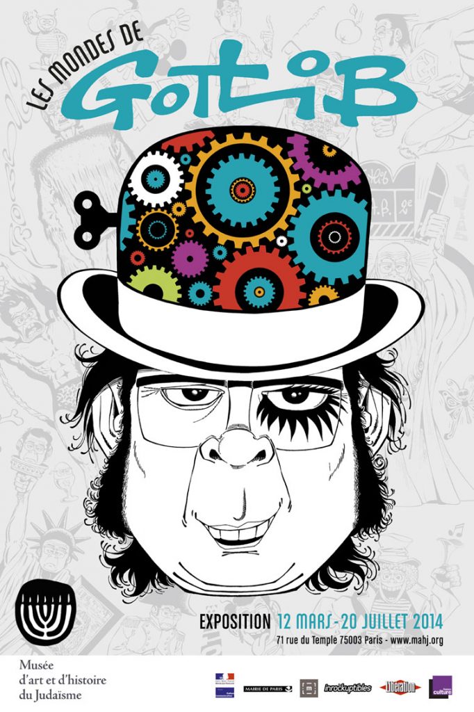 Cartel de la exposición dedicada al gran dibujante Gotlib