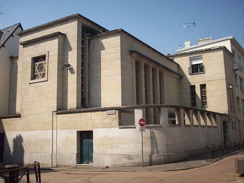 Vue extérieure de la synagogue de Rouen