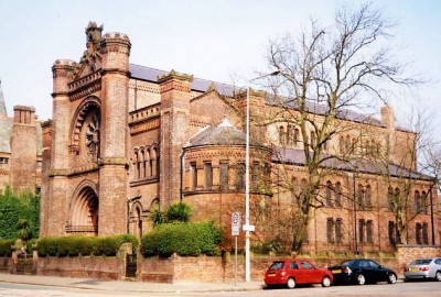 Vue extérieure de la très belle et historique synagogue de Liverpool