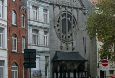 Vue extérieure de la synagogue de Ostende