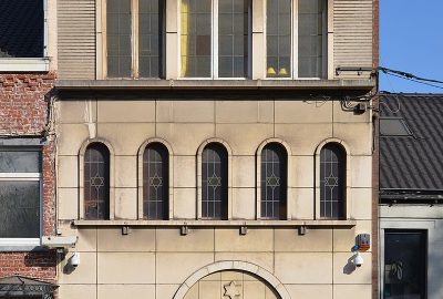 Vue extérieure de la synagogue de Charleroi