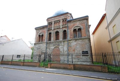 Vue extérieure de l'ancienne synagogue de Sopron