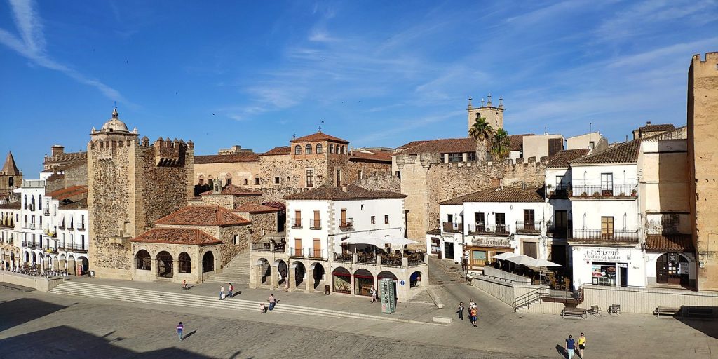 Vue panoramique de la ville de Caceres