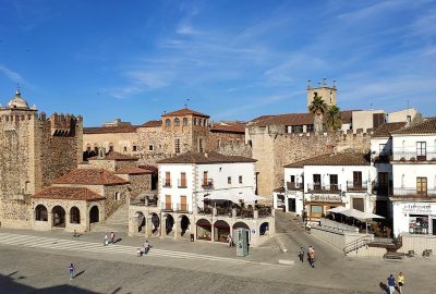 Vue panoramique de la ville de Caceres