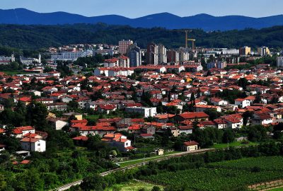 Vue panoramique de la ville de Nova Gorica