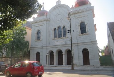 Vue extérieure de la synagogue de Varazdin