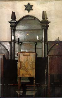 Siège supposé du rabbi Loew à la synagogue vieille-nouvelle, Prague