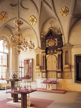 Intérieur de la synagogue Vysoka, Prague
