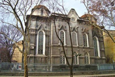Vue extérieure de la synagogue Brodsky à Odessa