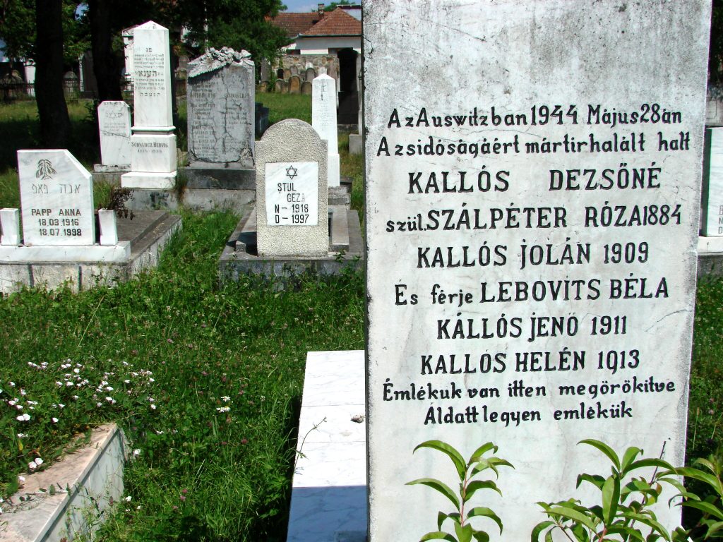 Cimetière juif de Sighet où se trouvent des plaques commémoratives des victimes de la Shoah ainsi que des tombes d'éminents rabbins ayant vécu à Sighet