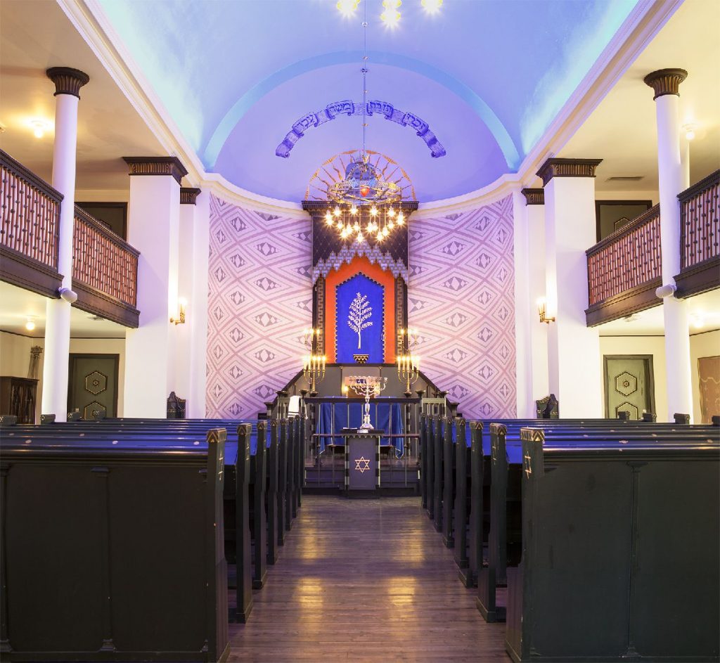 Vue intérieure de la synagogue de Trondheim