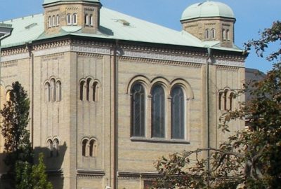 Vue extérieure de la synagogue de Goteborg