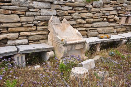 Trône de Moïse, synagogue, Délos
