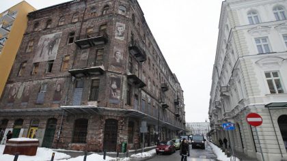 Un ancien immeuble du ghetto de Varsovie
