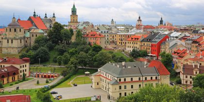 Vue aérienne de Lublin