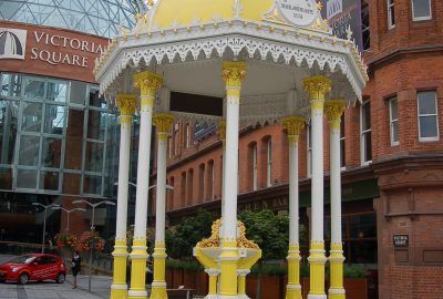 Monument in honor of Daniel Jaffe, the father of Mayor Otto Jaffe