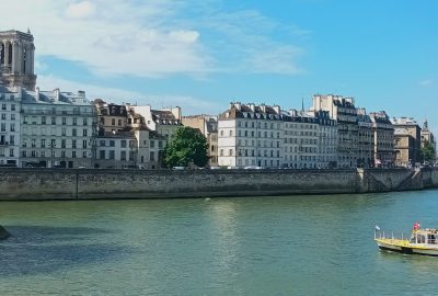 View of the Seine river and the Notre-Dame Cathedral