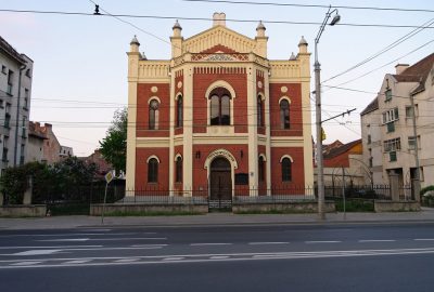 Outside view of the synagogue building of Sibiu