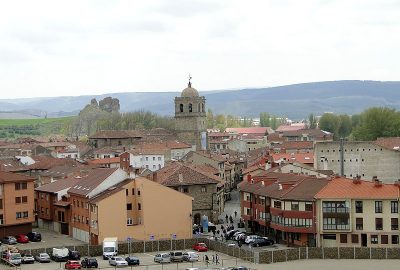 Panoramic view of the city of Aguilar de Campo