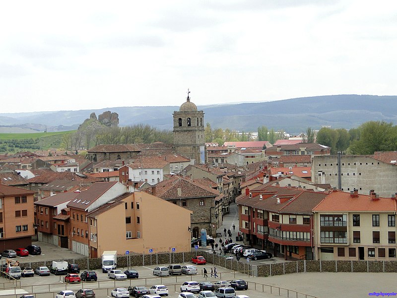 Panoramic view of the city of Aguilar de Campo