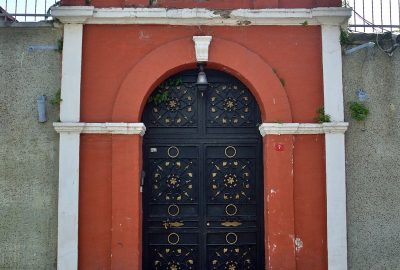 Outside view of the ancient Ahrida Synagogue in Istanbul