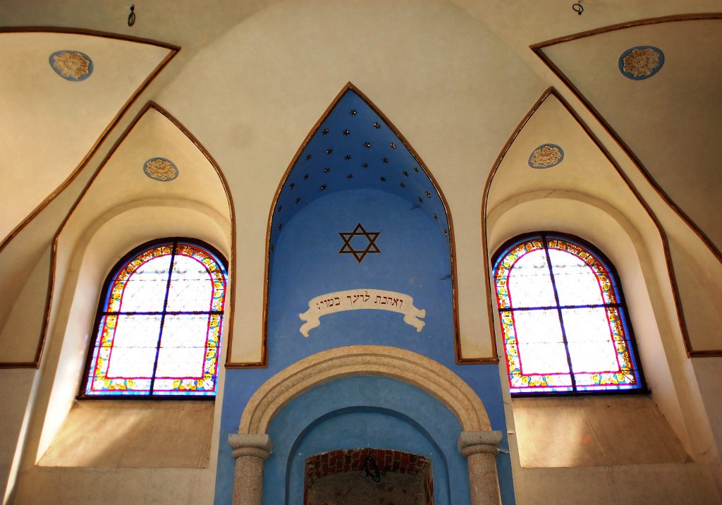 Inside view of the synagogue of Breznice