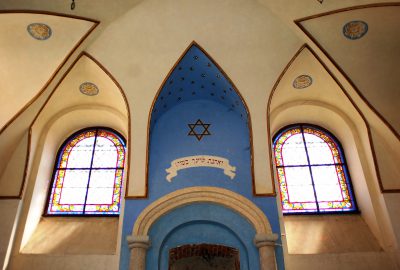 Inside view of the synagogue of Breznice