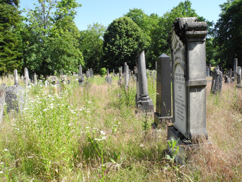 Outside view of the cemetery of Hegenheim, witness to the ancient Jewish heritage of the Alsace region