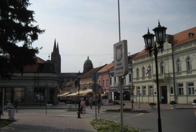 City center of Djakovo in Croatia