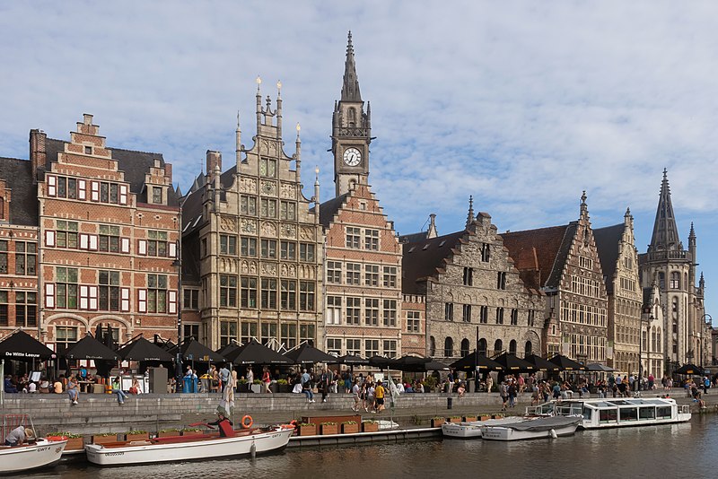 View of the ancient belgian city of Ghent