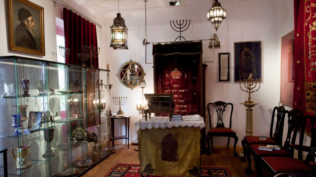 Religious objects inside the Jewish Cultural Center