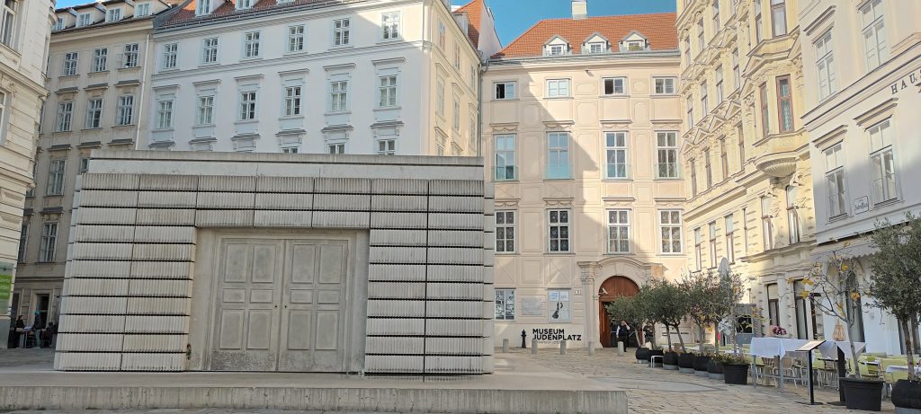 View of the Judenplatz in Vienna