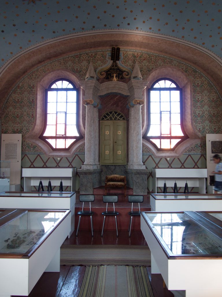 Inside view of the synagogue of the city of Kasejovice