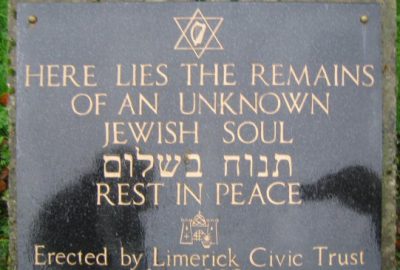 grave of an unknown jew at the cemetery of Limerick
