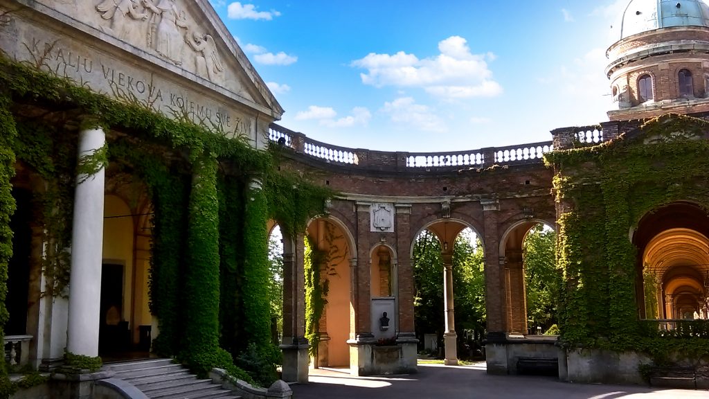 Gates at the cemetery of Zagreb