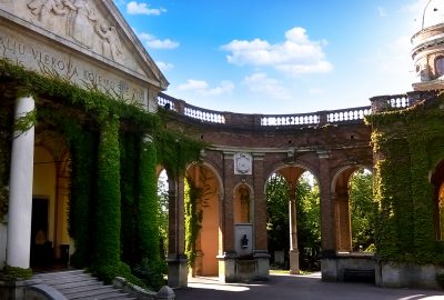Gates at the cemetery of Zagreb