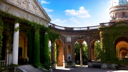 Gates at the cemetery of Zagreb