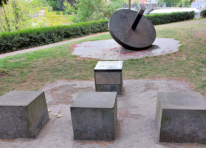 View of the monument dedicated to the Holocaust victims of Ghent