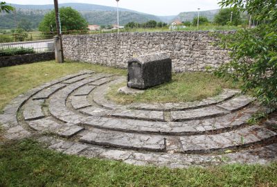 View of Moshe Danon's memorial in Stolac