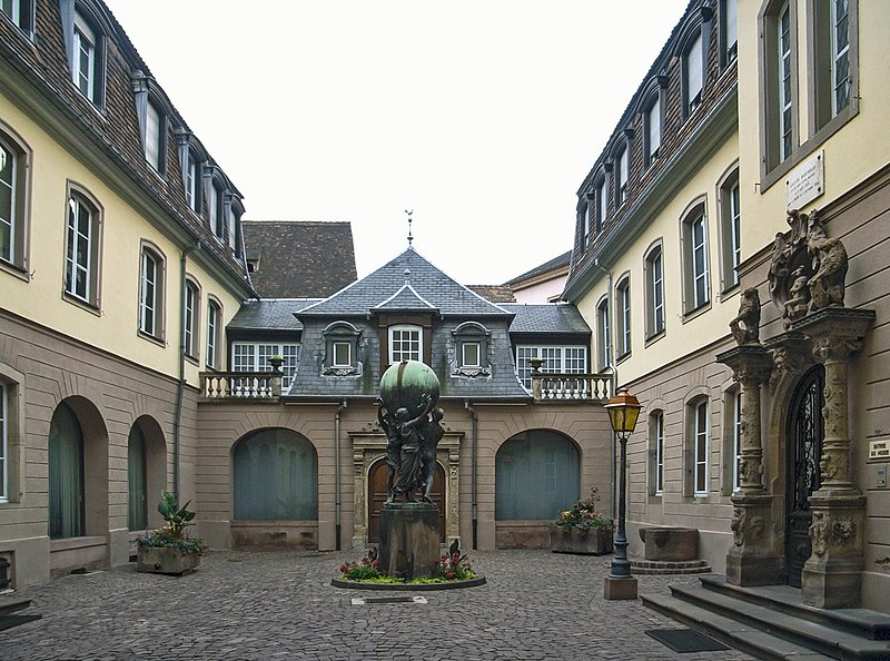 Outside view of the Bartholdi Museum of Colmar, witness to the ancient Jewish heritage of the Alsace region