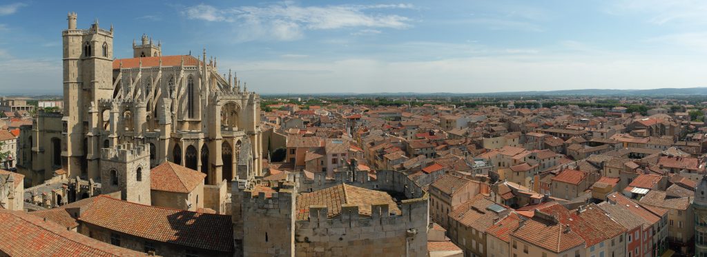 Large view of the city of Narbonne