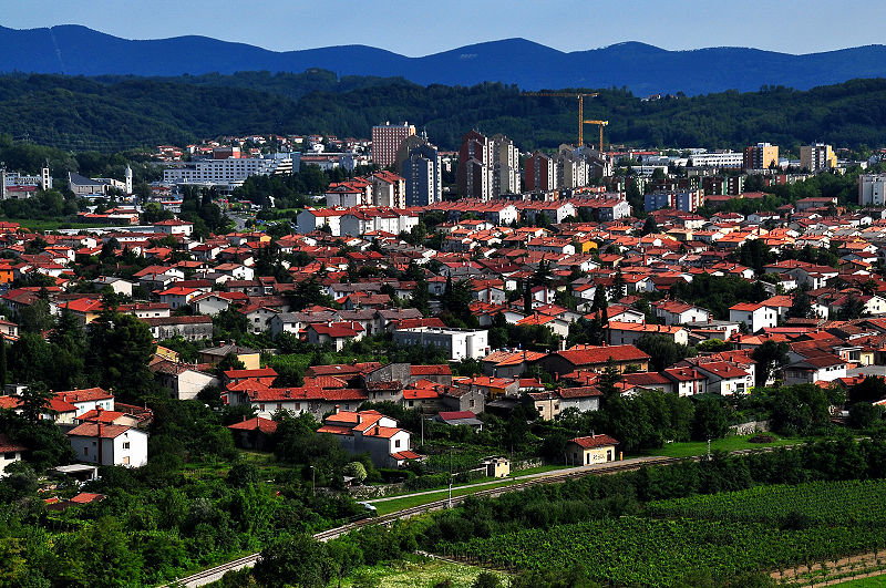 Panoramic view of Nova Gorica