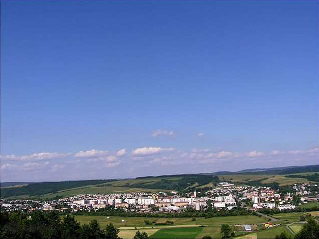 Panoramic view of the city of Stropkov