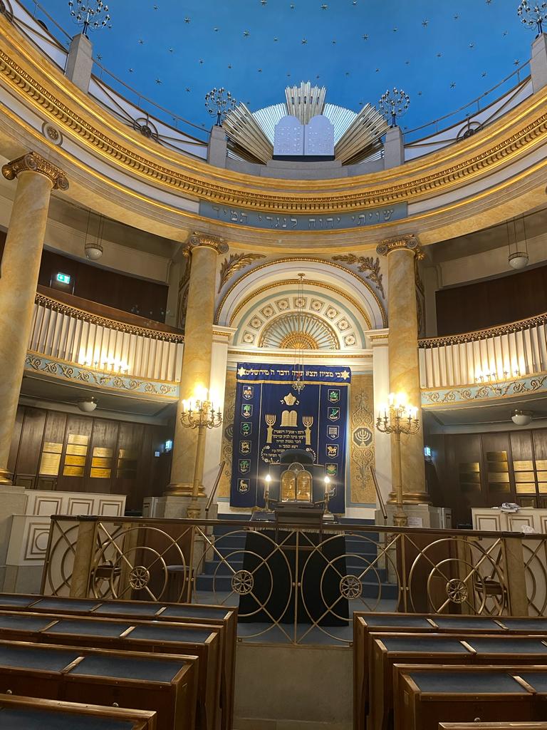 Inside view of the synagogue of Vienna