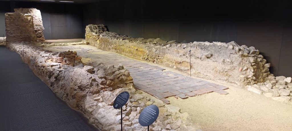 Inside view of the vestiges of the Judenplatz museum in Vienna